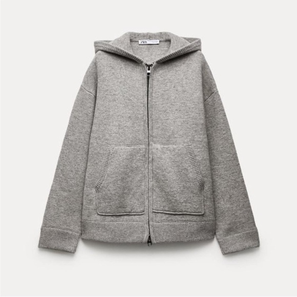 ZARA Wool Blend Oversized Coat - Picture 3 of 8